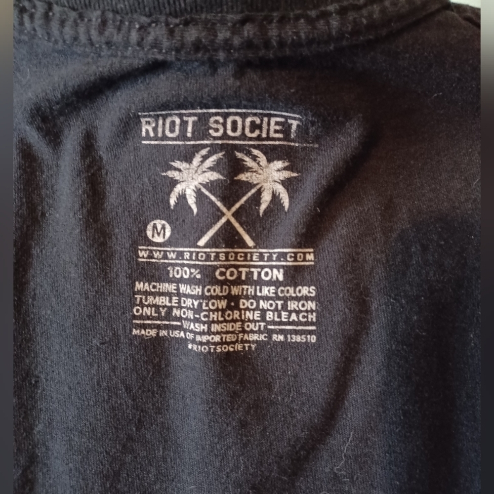 Riot Society Black Dinosaur Graphic Tee - Picture 3 of 3